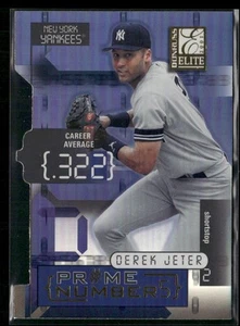 2001 Donruss Elite #PN-5C Derek Jeter Prime Numbers Die Cuts #/320 - Picture 1 of 2
