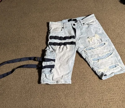 Pantalones cortos tácticos Focus grises con correa para hombre talla 32 Foto 1 de 4