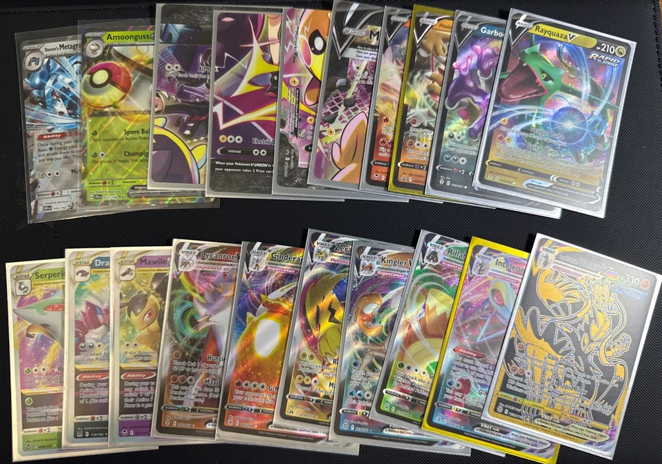 Pokémon TCG 20-Card Lot – 7x VMAX + V/EX Ultra Rares – NM - Image 1 of 1