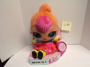 LOL Surprise! Neon Q.T. Plush Doll MGA Entertainment 14" Big Head Big Eyes - Picture 1 of 2