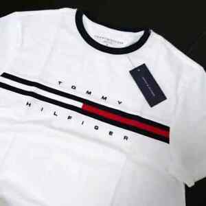 TINO Logo Panel Tommy Hilfiger Men's Cotton T-shirt In White