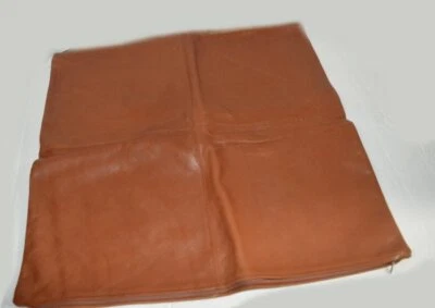 Funda de Almohada Ralph Lauren Cuero Marrón Castaño Nueva Foto 1 de 3