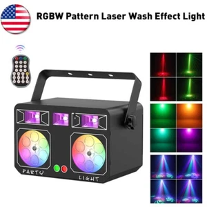 5in1 LED RGBW Pattern Wash Effect Light W/Laser Bar Lighting DMX DJ Disco Stage - Picture 1 of 10