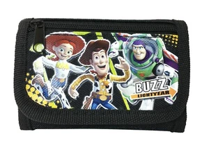 Disney Toy Story Jesse Woody Buzz Kids Tri-Fold Wallet Coin Holder Bag [Black] - Picture 1 of 3