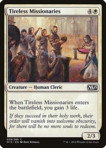 TIRELESS MISSIONARIES X 4 N/M- MAGIC 2015 MAGIC THE GATHERING - Picture 1 of 1