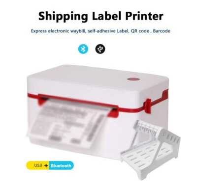 High Speed Shipping Label Printer USB Bluetooth Direct Thermal Barcode 40-104mm - Image 1 of 4