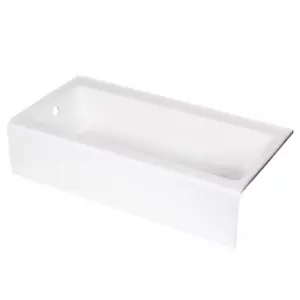 KOHLER Soaking Bathtub 60" x 30" Built-In Flange, Slip-Resistant Cast Iron White - Picture 1 of 7