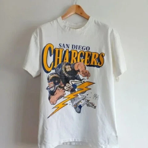 Vintage San Diego Chargers Caricature White Shirt Unisex Men Women TH2179 Cover