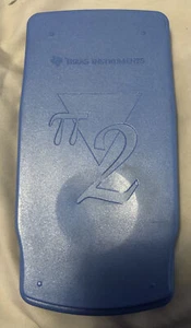 Texas Instruments Math Explorer Solar Powered Sky Blue Calculator -tested - Picture 1 of 4