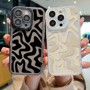 ShockProof Patterned Silicone Phone Case For iPhone 15 14 Pro Max 13 12 11 Cover - Photo 1 sur 17