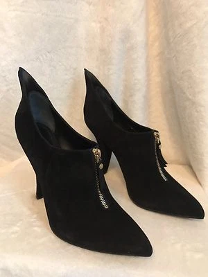 RARE Louis Vuitton BLACK SUEDE DIABOLIK WINGED Ankle Boot Shoes 38.5, 8.5 9 - Image 1 of 4