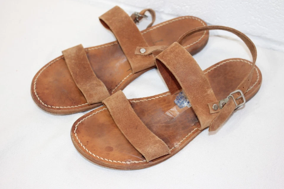Melissinos griegos vintage genuinos para mujer ¡hechos a mano! Sandalias Talla 5/6 EE. UU. 35/36 UE Foto 1 de 4