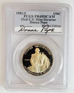 1982-S Proof George Washington .50c Commemorative - Limited Edition Signature - Picture 1 of 5
