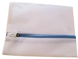 Fine Mesh Laundry Bag w/Blue Zipper For Delicates Machine Washable Durable - Picture 1 of 1