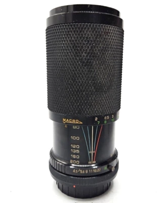 Soligor 80-200mm f/4.5 Telephoto Zoom Lens for Canon FD Mount SLR Film Camera - Image 1 of 3