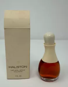Vintage Halston Natural Spray Cologne 1 Oz - New in Open Box-Box has Wear/Damage - Picture 1 of 5