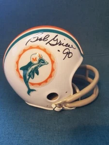 Miami Dolphins Bob Griese HOF 90 Signed Mini Helmet - Picture 1 of 6