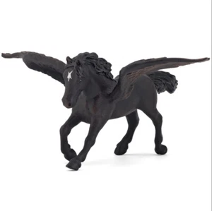 NEW PAPO 39068 Black Pegasus Horse Figurine - Bild 1 von 1