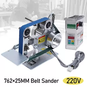 Dual Purpose Desktop Belt Sander Machine Belt Sander Grinder Brushless Dc Motor - Picture 1 of 23
