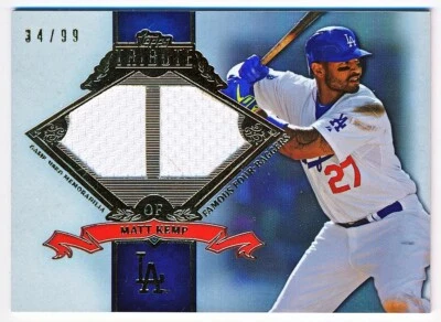 2013 Topps Tribute Matt Kemp Famous Four Baggers Dual Bat #FB-MK (34/99) - Image 1 of 2