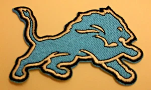 Detroit Lions Embroidered PATCH~3 1/4" x 2"~Iron Sew On~NFL~Ships FREE - Picture 1 of 2