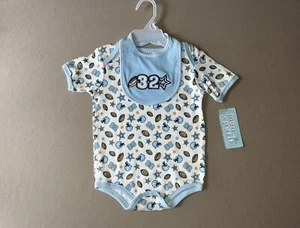 24 Months Boys “Football” TWO Piece Outfit Set, Bodysuit & Bib, New With Tags! - Picture 1 of 8