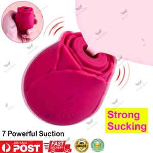 Flower Shape Sucking Vibrator Clitoral G-spot Suction Sex Toy 7 Speed Waterproof - Picture 1 of 17