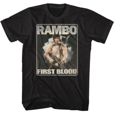 Rambo First Blood Movie Poster Men's T Shirt - Image 1 of 3