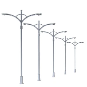 5 lámparas de ferrocarril dos luces luces luces de calle metálicas escala HO OO LEDES LNH15 - Imagen 1 de 5