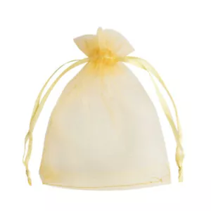 25 & 50 Organza Bags Wedding Party Favour Gift Candy Jewellery Pouch Large Small - Picture 1 of 15