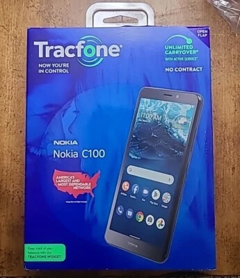 TracFone Nokia C100 32GB Black Prepaid Smartphone  - Image 1 of 3
