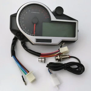 Speedometer 4 Cylinders For 1 Motorcycle Tachometer LCD Digital Odometer 2 - Picture 1 of 5