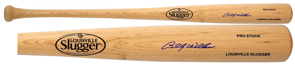 Bate de béisbol rubio Louisville Slugger firmado por Billy Williams - (certificado de autenticidad Schwartz) Foto 1 de 1