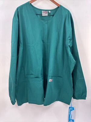 Chaqueta Médica Landau SCRUBZONE Mujer Abrigo de Laboratorio Verde 5XL T82 Foto 1 de 4