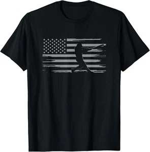 American Flag Baseball Apparel - Baseball T-Shirt S-5XL - Picture 1 of 6