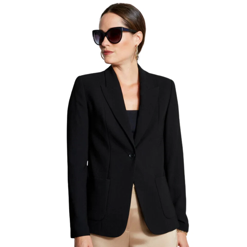 Elie Tahari Black Wendy Jacket Sz 12 MSRP $398 - Image 1 of 4