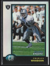 1998 Bowman Chrome Charles Woodson Silver Refractor Rookie Card RC #181