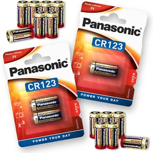 PANASONIC CR123 123 CR123A 3V Lithium Photo Camera Battery Long Life | 1-20 Pack - Picture 1 of 44