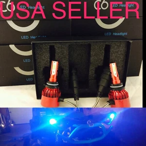 SUPER BLUE Hb4 9006 LED Headlight Kit HID 10000K 10K fahren Car Light Bulbs 1000 - Picture 1 of 7