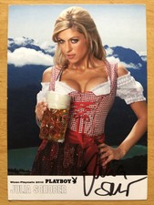 Julia Schober Ak Playboy Playmate Oktoberfest Playmate 2010 Originale Firmato 2