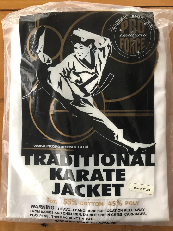Proforce White Karate Gi Dobok Top 9oz Medium Weight - Image 1 of 1