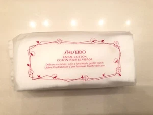 Almohadillas cuadradas faciales Shiseido 100 % algodón paquete de 40 hojas totalmente nuevas selladas - Imagen 1 de 1