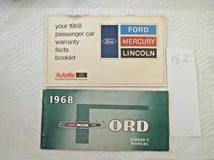 1968 FORDS OWNERS MANUAL. - Picture 1 of 1