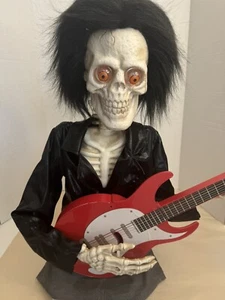 VIDEO Joan Bone Jett Skeleton-I Love Rock N Roll Guitar Music Animated Halloween - Picture 1 of 8