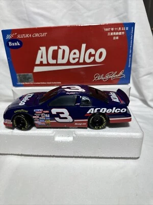 Dale Earnhardt Sr #3 AC Delco 1997 Suzuka Japan 1/24 Diecast Bank - Image 1 of 4