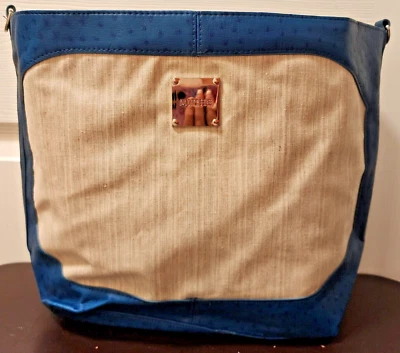 NUEVO - Miche Demi Shell - "Devonshire" Retirado - imitación cuero azul y marfil Foto 1 de 4