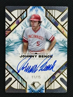 Johnny Bench 11/15 2025 Topps Diamond Icons Autograph Card - Image 1 of 2