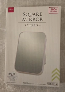 Specchio quadrato di DAISO Japan, bianco, dimensioni 8,6"x5,75" - Foto 1 di 3
