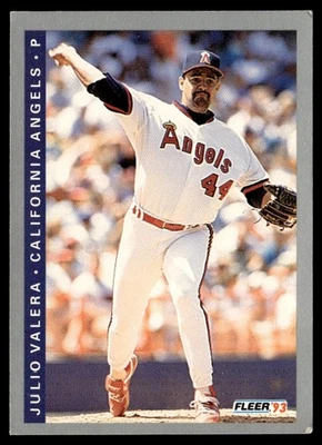 1993 Fleer Julio Valera California Angels #578 - Image 1 of 2