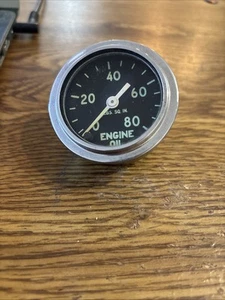 AC Engine Oil Vintage Gauge USA USED AS IS UNTESTED - Bild 1 von 4